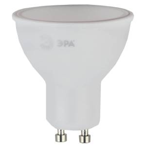 Лампа светодиодная ЭРА GU10 7W 4000K матовая ECO LED MR16-7W-840-GU10 Б0040876