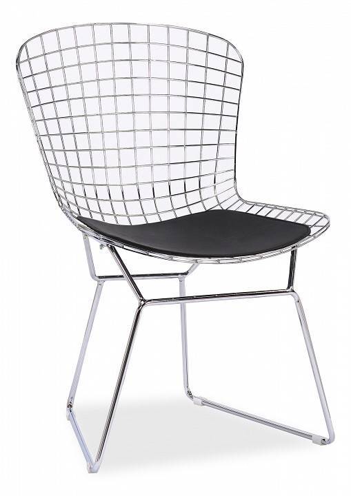Стул обеденный Stool Group Bertoia BTY-18-P6 CH/BL с черной подушкой