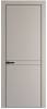 Межкомнатная дверь Profil Doors 11 PE полотно Сэнд, кромка алюминиевая с четырех сторон черная, алюминиевый молдинг 3мм 800x2000