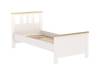 Кровать односпальная 2.08.04.050.14 Гуд Лакк Сага Белая/ясень