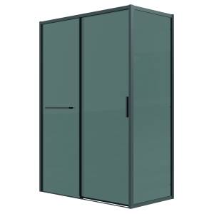 Душевой уголок Grossman Style 120.K33.05.1010.21.10 профиль черный матовый, стекло тонированное, 100x100x195