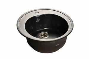 Мойка кухонная GranFest Rondo GF-R--510 D=510мм черный