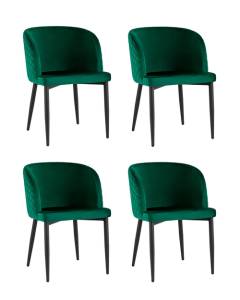Набор из 4 стульев Stool Group Оскар MC11 KD HLR-56 X4 изумрудный