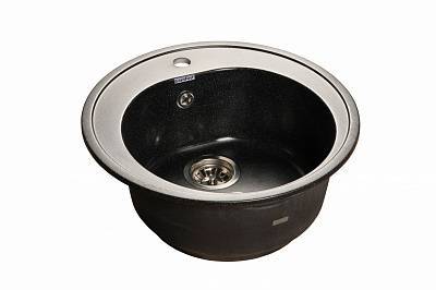 Мойка кухонная GranFest Rondo GF-R--510 D=510мм черный