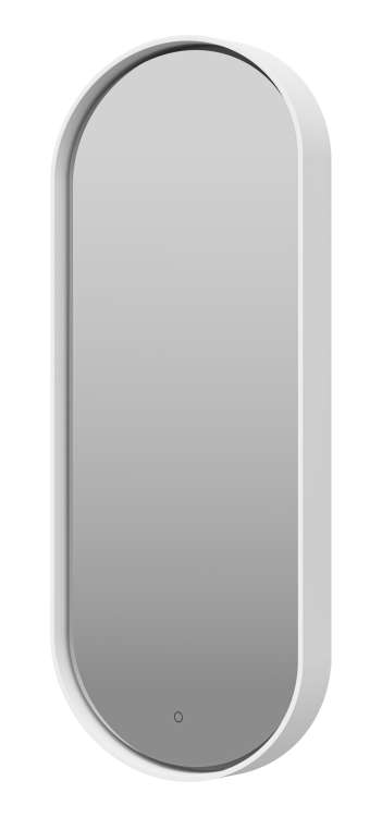 Зеркало Brevita Сатурн SAT-Dro1-050-white с подсветкой, белый, 115x50 см