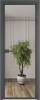 Межкомнатная дверь Profil Doors 4 AX цвет профиля Серая ночь, стекло безопасное 6 мм зеркало 800x2000