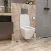 Унитаз подвесной Teymi Kati T40701 безободковый, с сиденьем микролифт, белый фото 6
