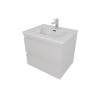 Тумба с раковиной Aquatek Вега AQ77060-LG 60см, 2 ящика, серый туман