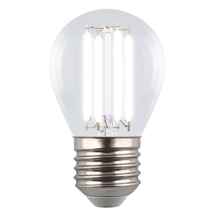 Лампа светодиодная Uniel E27 4W 4000K прозрачная LED-G45-4W/4000K/E27/CL GLY01TR