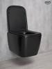 Унитаз подвесной Gid Cuadrado Tr2140Bm 62255Y черный матовый фото 10