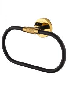Кольцо для полотенец Wonzon & Woghand WW-9213 черный, золотой