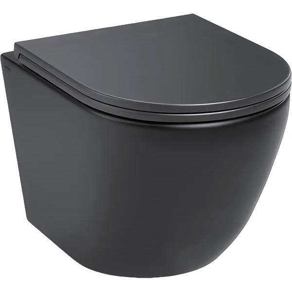 Унитаз подвесной Iddis Blanco BLAR3BMi25 безободковый, с крышкой-сиденьем микролифт