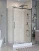 Душевой уголок BelBagno MARINO-2-AH-1-130/80-C-GM профиль оружейная сталь, стекло прозрачное, 130x80x195 фото 4