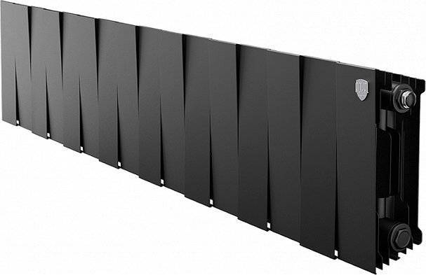Радиатор биметаллический Royal Thermo Piano Forte 200 noir sable, 16 секций