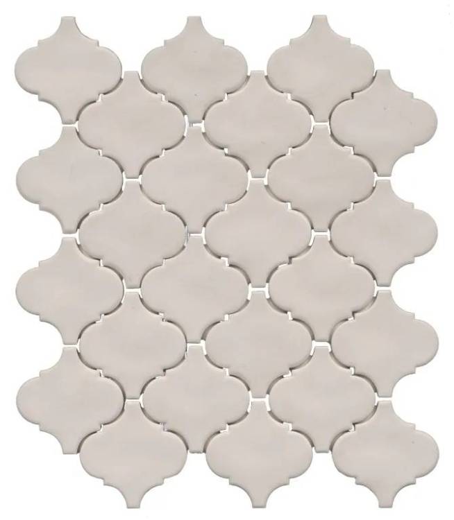 Мозаика Kerama Marazzi Арабески Марокко KM2630M0041N серый светлый матовый 26x30x7
