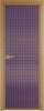 Межкомнатная дверь Profil Doors 3 AX цвет профиля Золото, стекло безопасное 6 мм мору фиолетовое 700x2000
