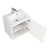 Тумба с раковиной Belbagno Etna ETNA-500-1A-SO-BL-P-R 49.6x39.2x50 Bianco Lucido подвесная с одной распашной дверцей, с одной полкой, правосторонняя фото 5