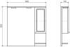 Зеркало Comforty Севилья 85 слоновая кость фото 3