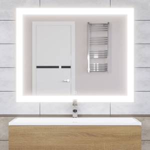 Зеркало Uperwood Barsa 2930205444 с подсветкой, сенсорный выключатель, антизапотевание, 100x80 см
