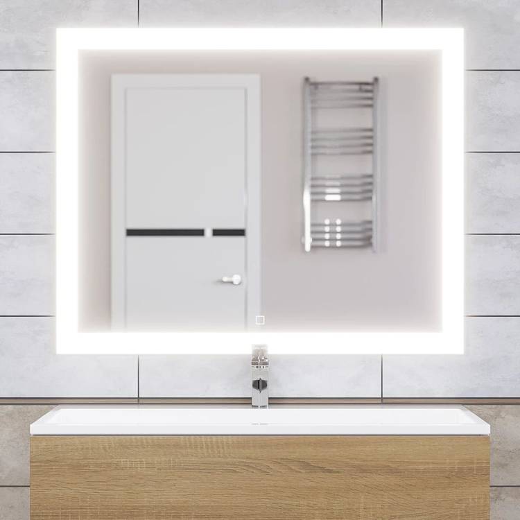 Зеркало Uperwood Barsa 2930205444 с подсветкой, сенсорный выключатель, антизапотевание, 100x80 см