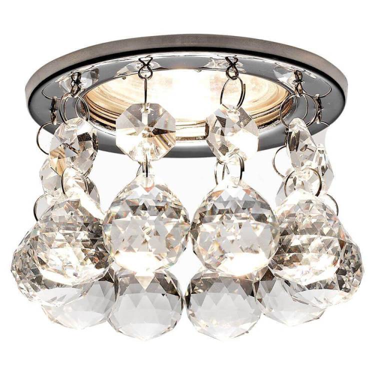 Встраиваемый точечный светильник Ambrella light Crystal K2051 CH/CL