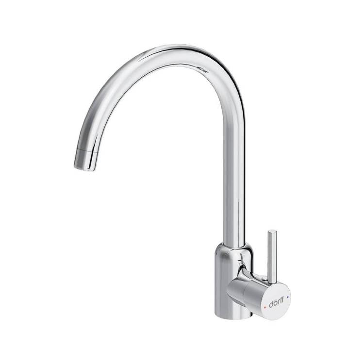 Смеситель для кухни Dorff Logic D3007000 поворотный, хром
