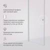 Душевая дверь в нишу Am.Pm Sunny W87G-80-1P-MT профиль хром матовый, стекло прозрачное, 80x190 фото 6