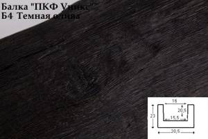 Балка декоративная Уникс Классика Б4 Темная олива 200x20.5x23