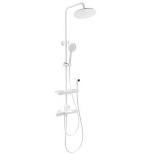Душевая стойка Wonzon & Woghand WW-C3017-A1-MW белая, с термостатом