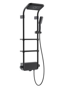Душевая система AQUAme AQM8003B с термостатом, Черный