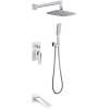 Душевой комплект Boheme Venturo 374-W-2 белый