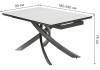 Стол Woodville Estebio 593890 kl-99 итальянская керамика белый мрамор матовый/серый металлик 160(240)x90x76 фото 2