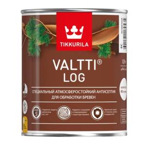 TIKKURILA VALTTI LOG антисептик специальный для бревен, атмосферостойкий, бесцветный (9л)