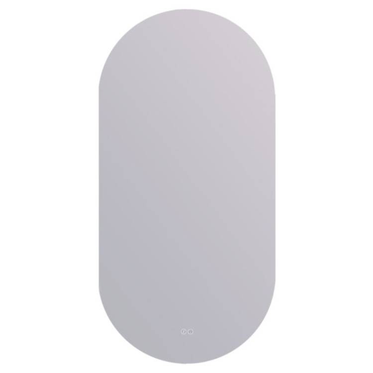 Зеркало Orange Nature ONP-60OVZE с led подсветкой, с антизапотевателем, овальное, 60x100 см