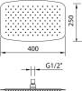 Верхний душ Clever Slim Inox Air 99601 фото 2