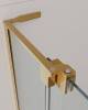 Душевой уголок Cezares Slider SLIDER-AH-2-80/90-100/110-C-BORO профиль брашированное золото, стекло прозрачное, 80x100x195 фото 3