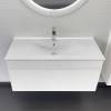 Тумба с раковиной Comforty Мадрид 100 00-00017864 подвесная, белая матовая фото 3