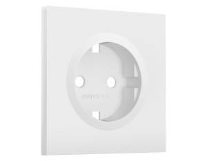 Лицевая панель для электрической розетки с заземлением Ambrella Volt Sigma SP1260 белый матовый