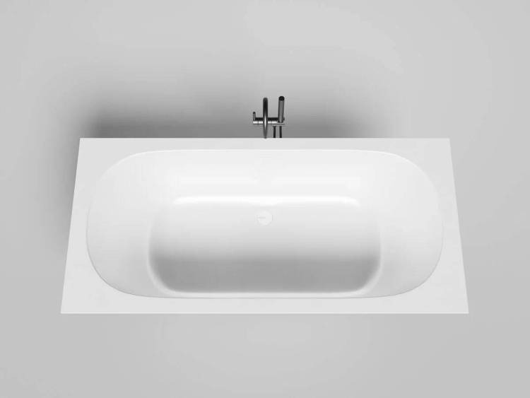 Ванна из искусственного камня Salini Ornella 103512M Белая матовая универсальная 190.8x80.3 S-Sense