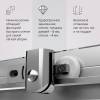 Душевой уголок Am.Pm Sunny W87G-403-10080-MT профиль серебро, стекло прозрачное, 100x80 фото 7