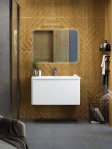 Тумба под раковину Art&Max Sanremo AM-Sanremo-800-1C-SO-BL Белый глянец, 79.2x47.4x45