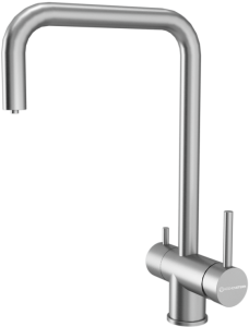 Смеситель для кухни Kuchenstern Strom-F 404SS40 нержавеющая сталь