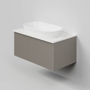 Тумба с раковиной La Fenice Terra Cappuccino NFNC-01-TER-C-80-3-M-GG бежевая матовая, 80 см