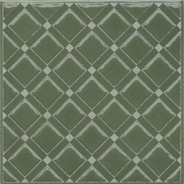 Декор Kerama Marazzi Бахия KMD3STA015GN 1 зелёный глянцевый 9.8x9.8
