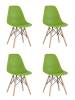 Набор из 4 стульев Stool Group Eames Style DSW Y801-V SEAT green x4 зеленый