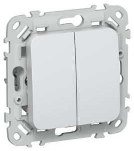 Выключатель жалюзи с блокировкой IEK Flite FI-V15-0-10-K36 жемчуг