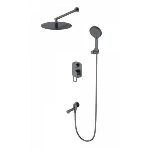 Душевой комплект Wonzon & Woghand WW-88939010-BGM темный графит