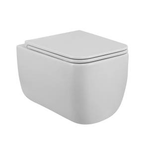 Унитаз подвесной BelBagno Luce BB076CH-TOR/SC безободковый, с сиденьем микролифт, белый