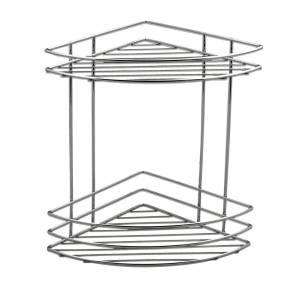 Полка SAPHO CHROM LINE угловая, двойная, из стальной проволоки с бортиками, 200х280х200 мм, хром