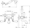 Смеситель для ванны с душем Nicolazzi Tradizionale 1402CR78 хром фото 3